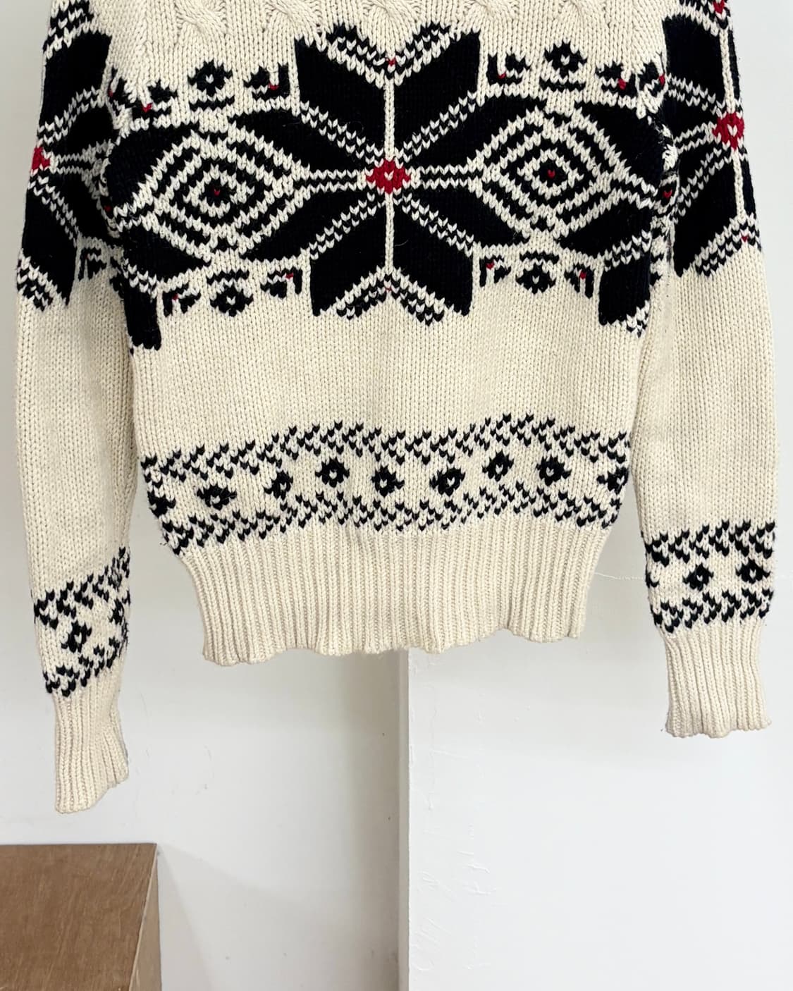 랄프로렌 아이보리 노르딕 터틀넥 스웨터 상품이미지5