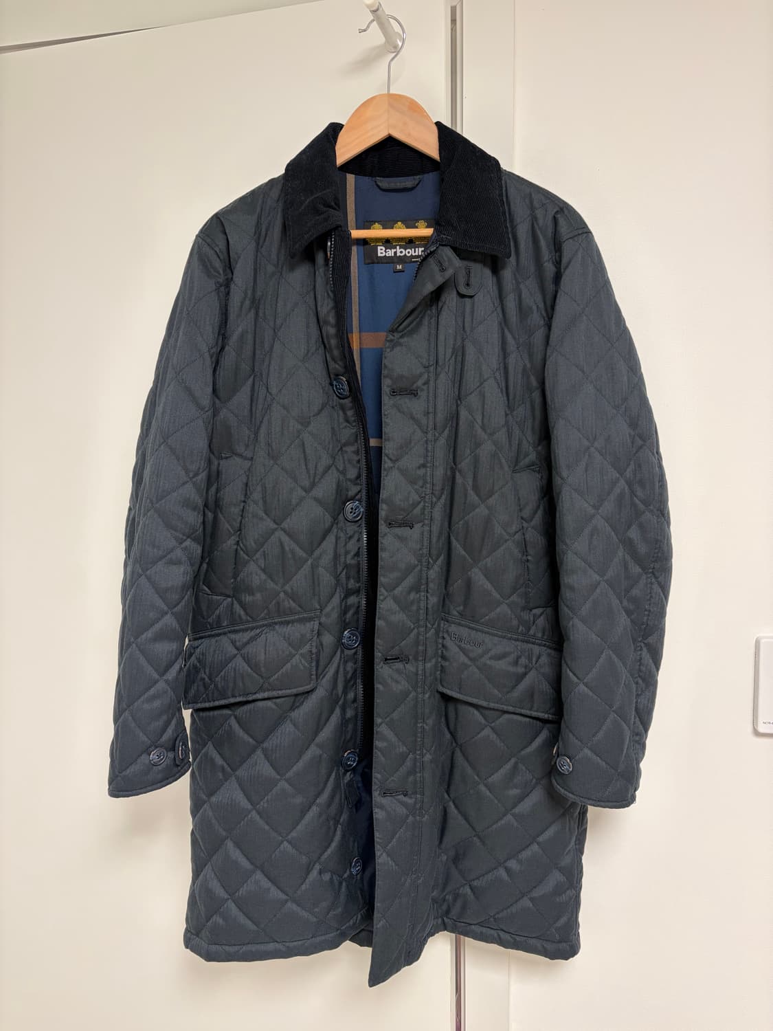 바버 퀼티드 맥 트렌치 코트 M 상품이미지1
