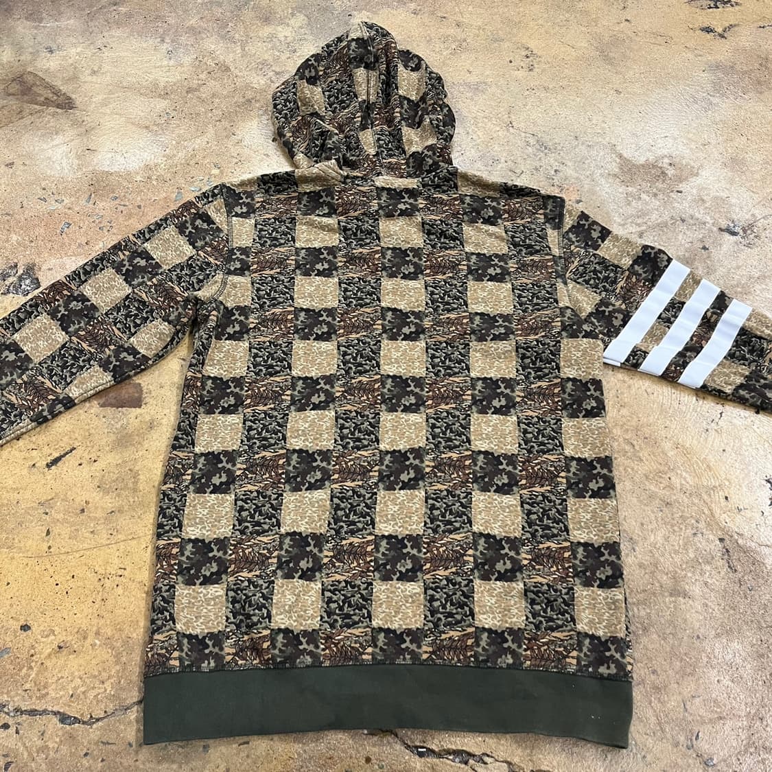 아디다스 카모 밀리터리 st 카키 브라운 후드집업 95 상품이미지4