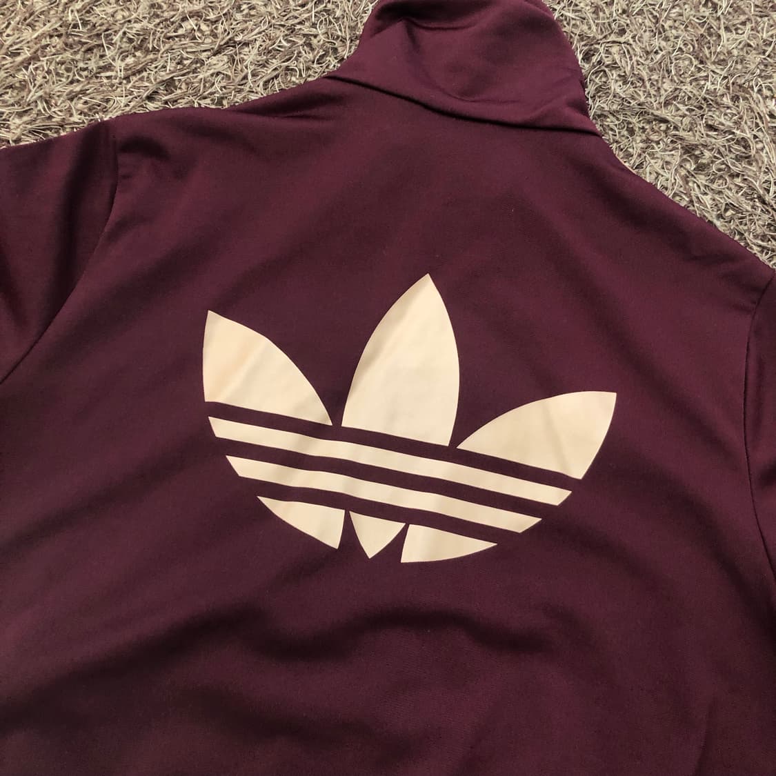 100 아디다스 파이어버드 버건디 핑크 져지 트랙 자켓 상품이미지4