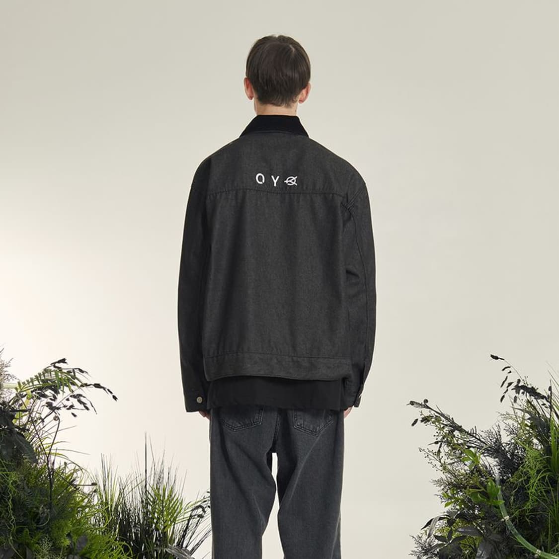 OY 오와이 패넬 코듀로이카라 데님 트러커 자켓 오버핏 상품이미지4