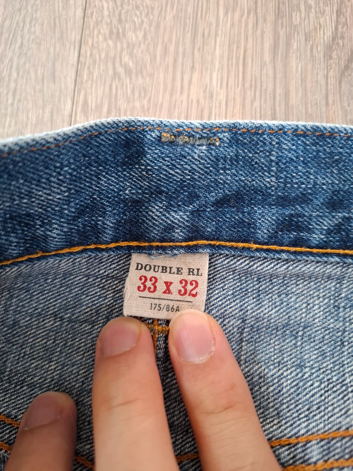 33/32 더블알엘 스트레이트핏 힐스뷰 데님 파이브포켓 빈티지 상품이미지3