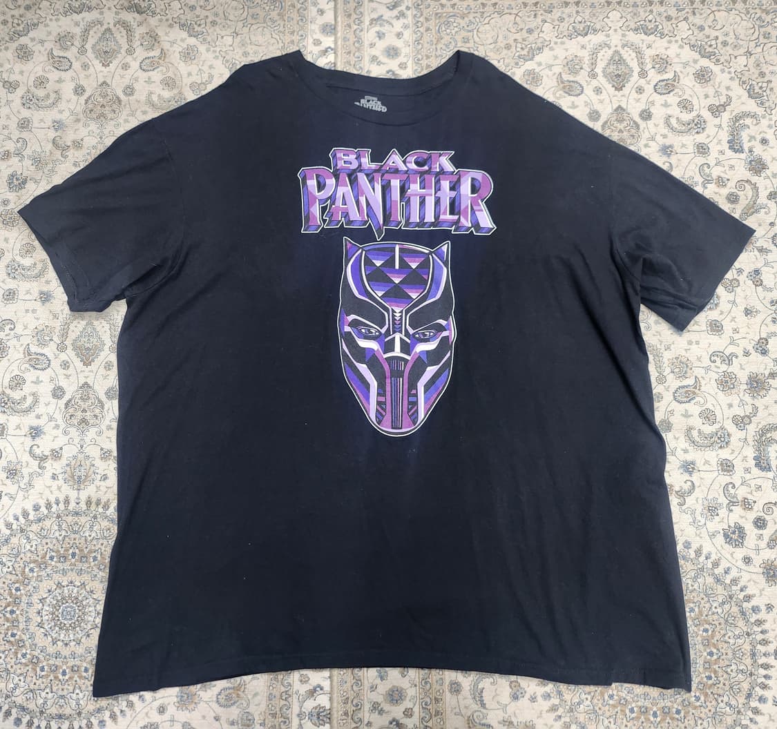마블 블랙팬서 로고 반팔티 3XL 상품이미지1