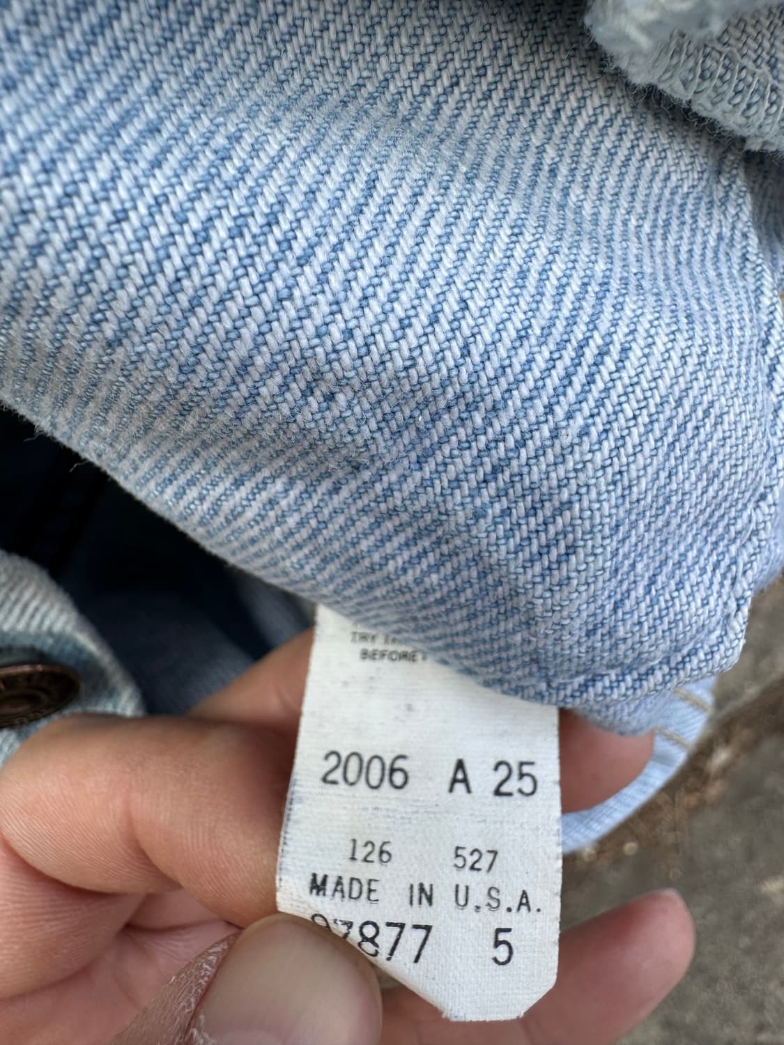 80s 리바이스 빈티지 3rd 워싱 데님 트러커 자켓 m 상품이미지7