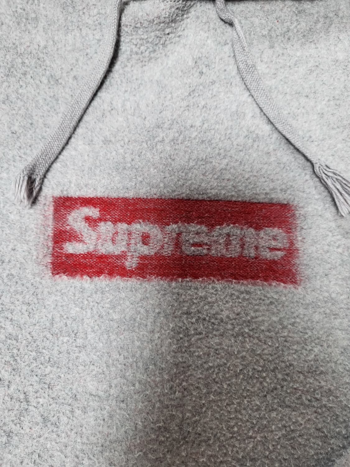 [2XL,XXL]슈프림 인사이드 아웃 박스로고 후드 스웨트셔츠 그레이 상품이미지3