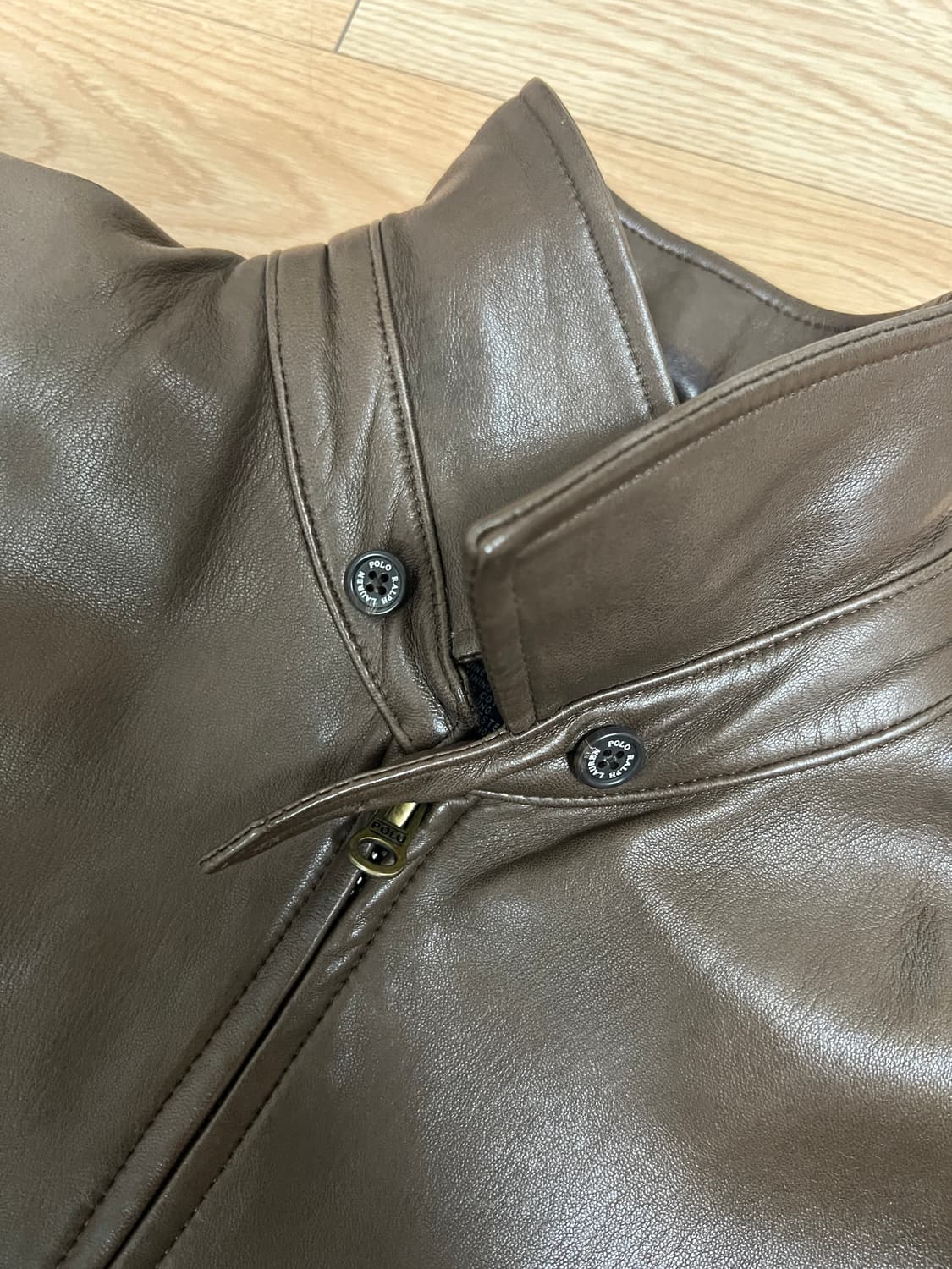 폴로 랄프로렌 맥스웰 램스킨 레더 자켓 M 상품이미지5