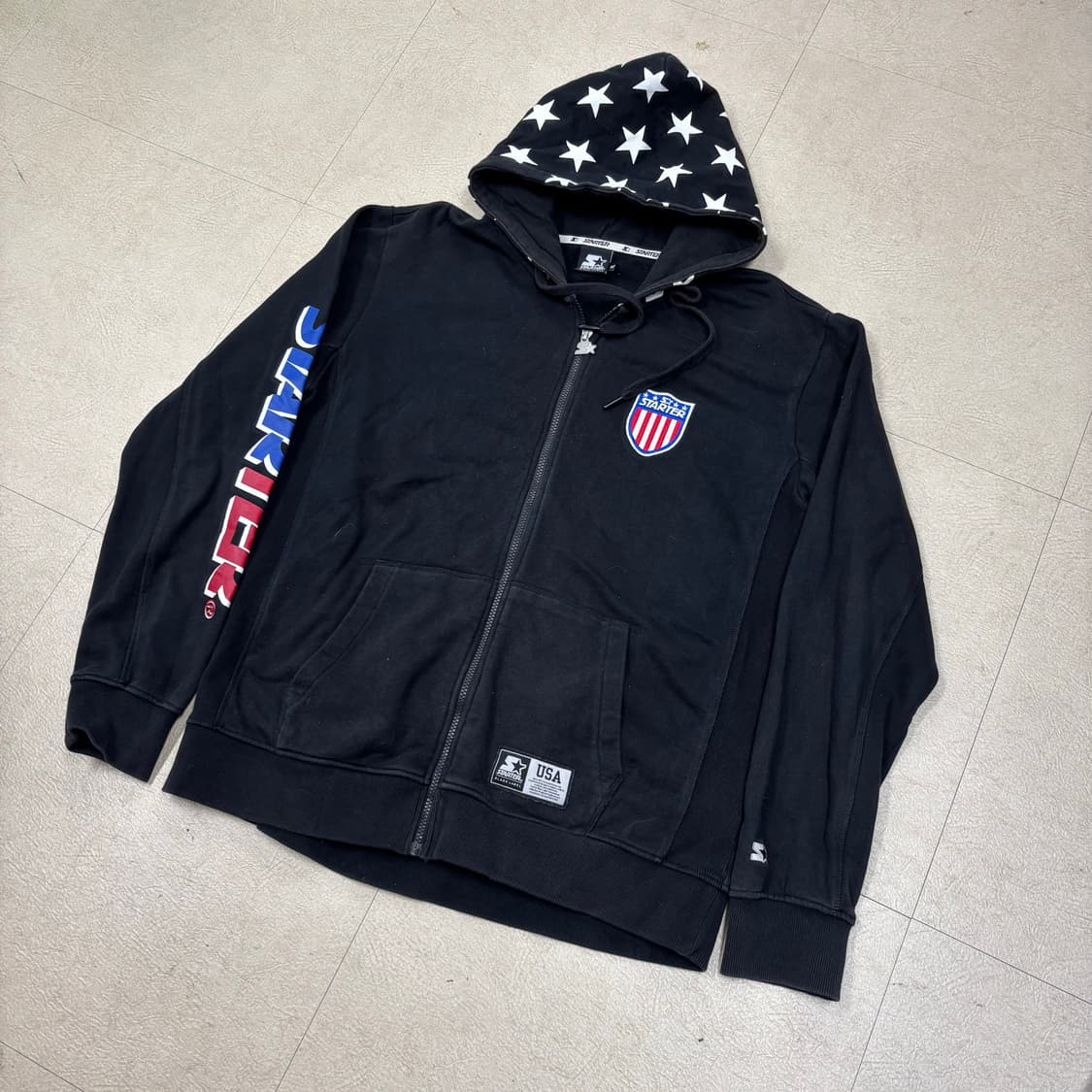 스타터 usa 로고 후드집업 상품이미지1