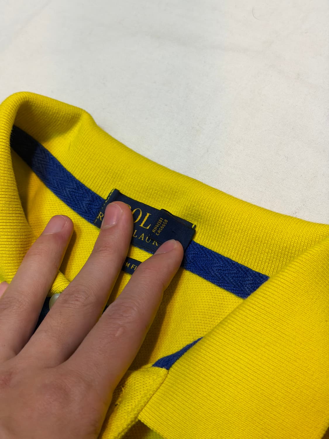 폴로 랄프로렌 빅포니 치프키프 카라티 옐로우 상품이미지3