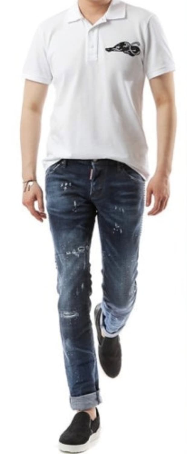 [정품] 디스퀘어드2 멀티디스덧뎀 스트레치 슬림진.  싸이즈 34~35 상품이미지3