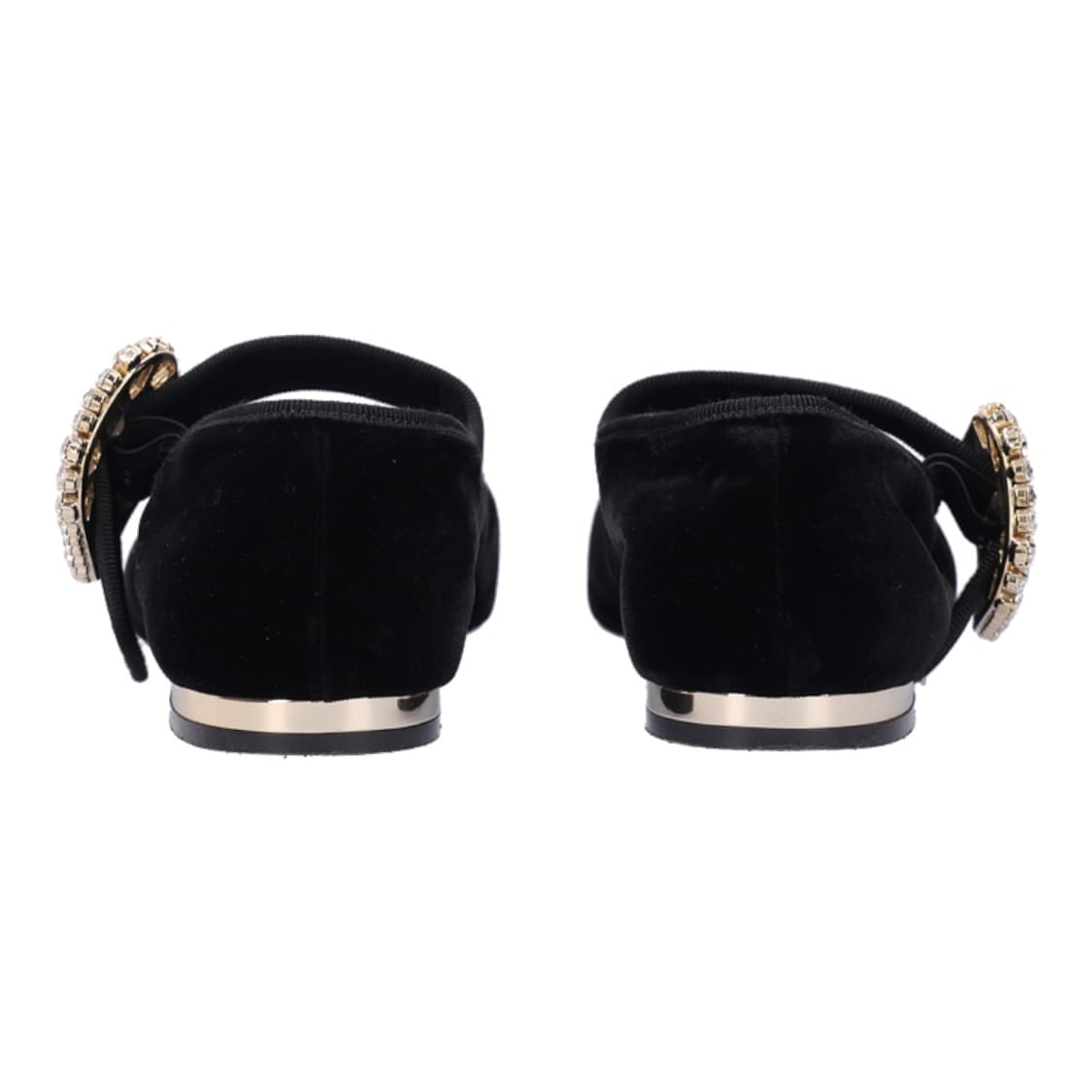 로저 비비에 트레 비비에 메리 제인 펌프스 벨벳 크리스탈 블랙 37  상품이미지3