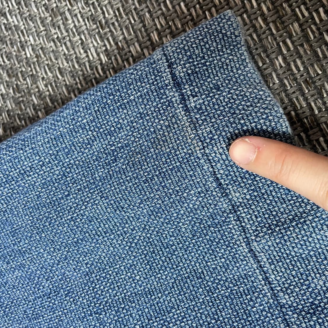 MIH 노카라 7부 투포켓 청자켓 XS 상품이미지9