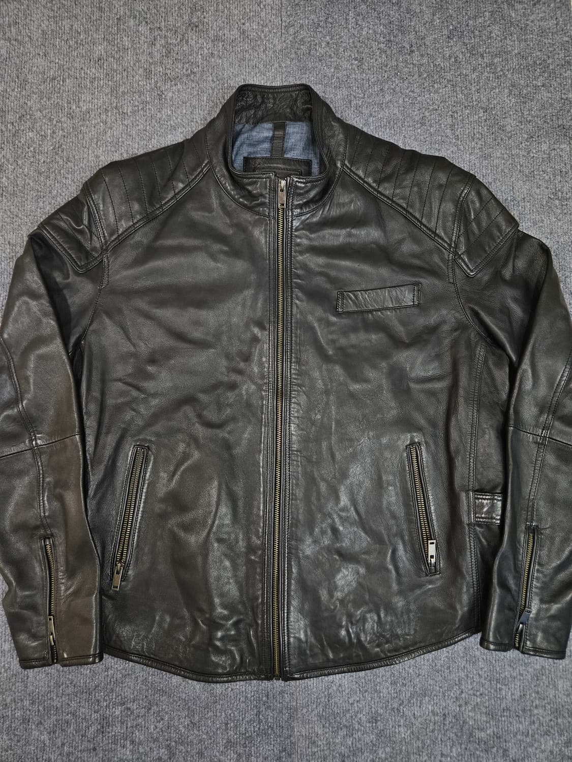 워모 양가죽 라이더 자켓(급처) 상품이미지1