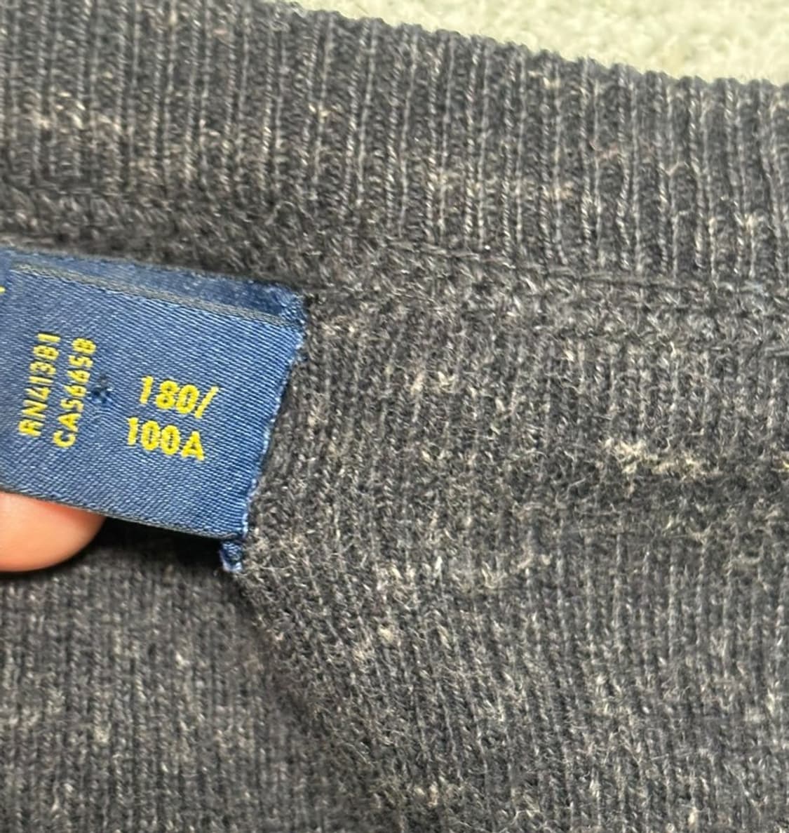 POLO RALPH LAUREN 라운드넥 니트 그레이 L 상품이미지5