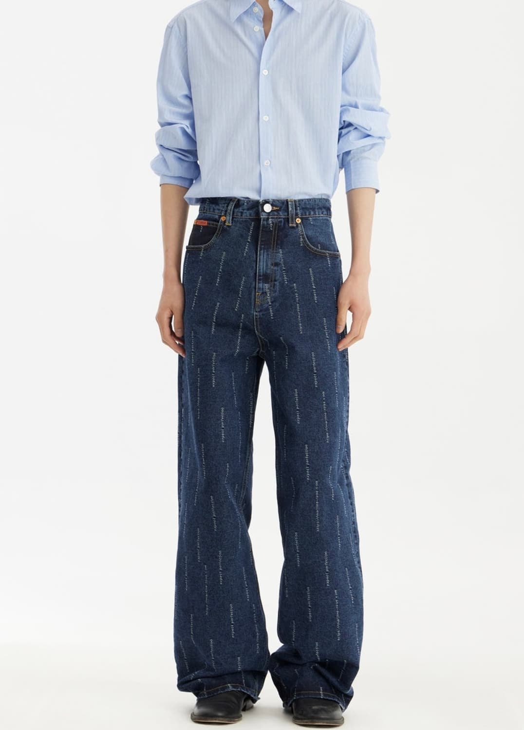 마틴로즈 와이드 레그 진 M 상품이미지4