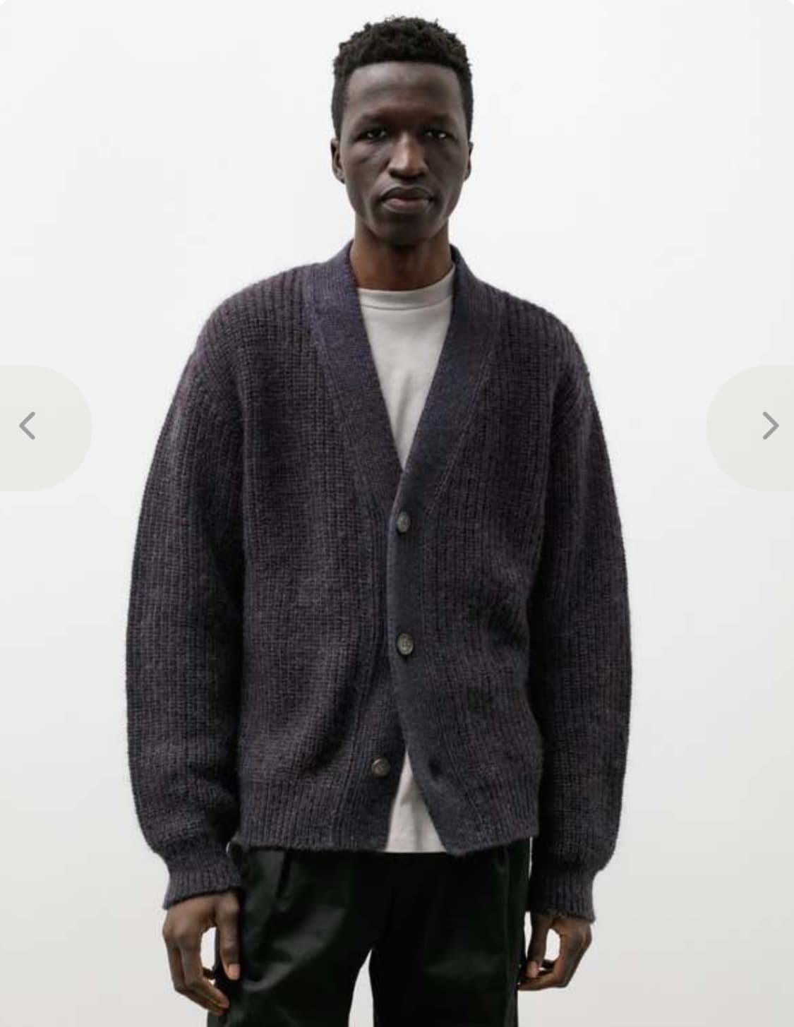 Polyploid 네이비 멜란지 가디건 상품이미지1