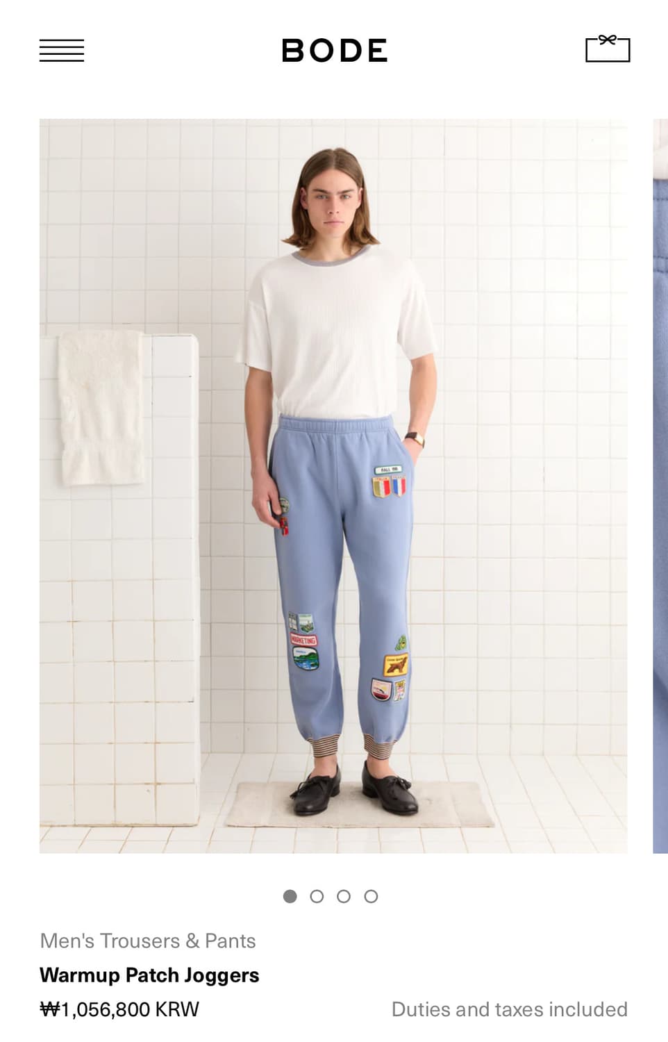 [M]보디 BODE Warmup 패치 팬츠 상품이미지5