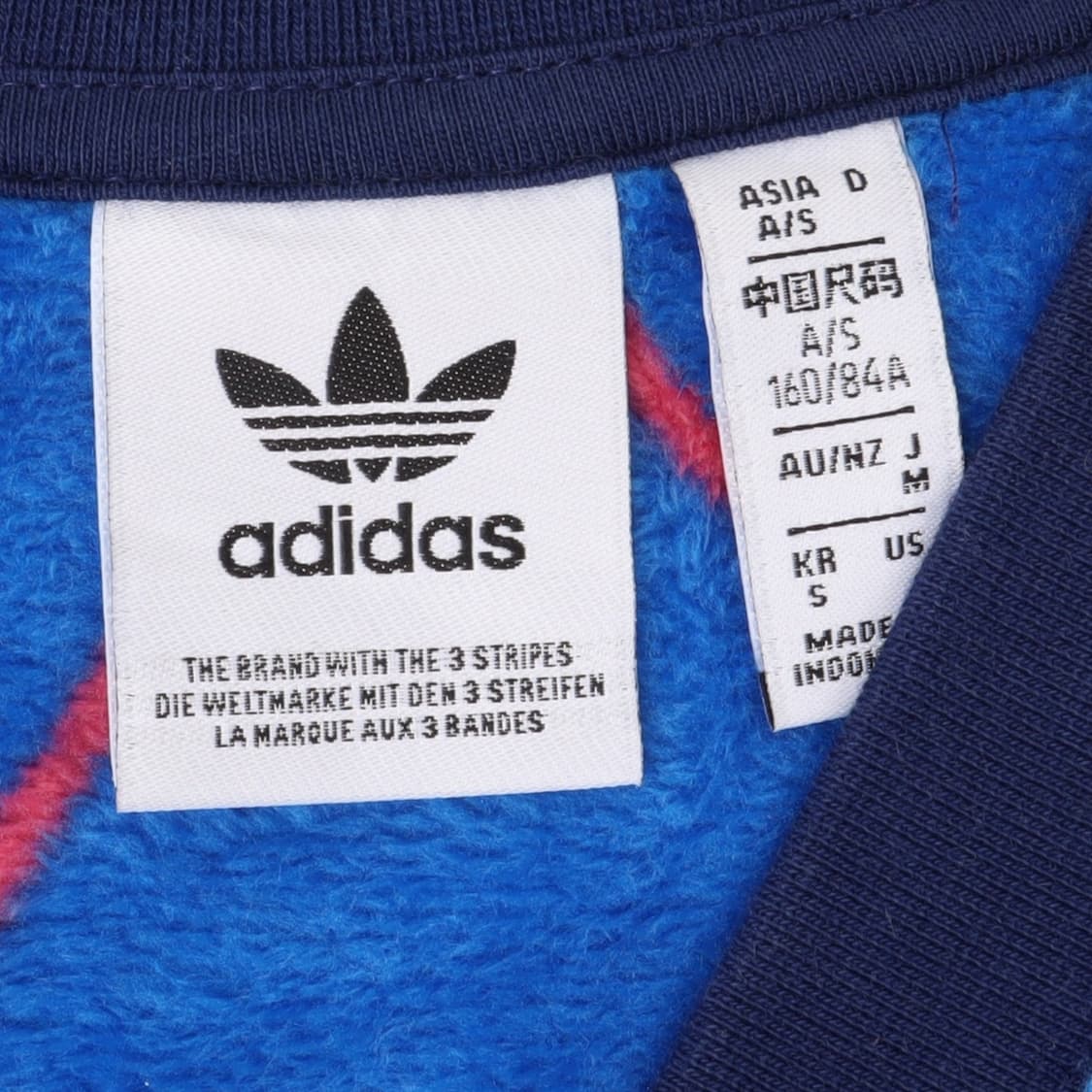 아디다스 아가일 체크 퍼 플리스 스웻셔츠 상품이미지8