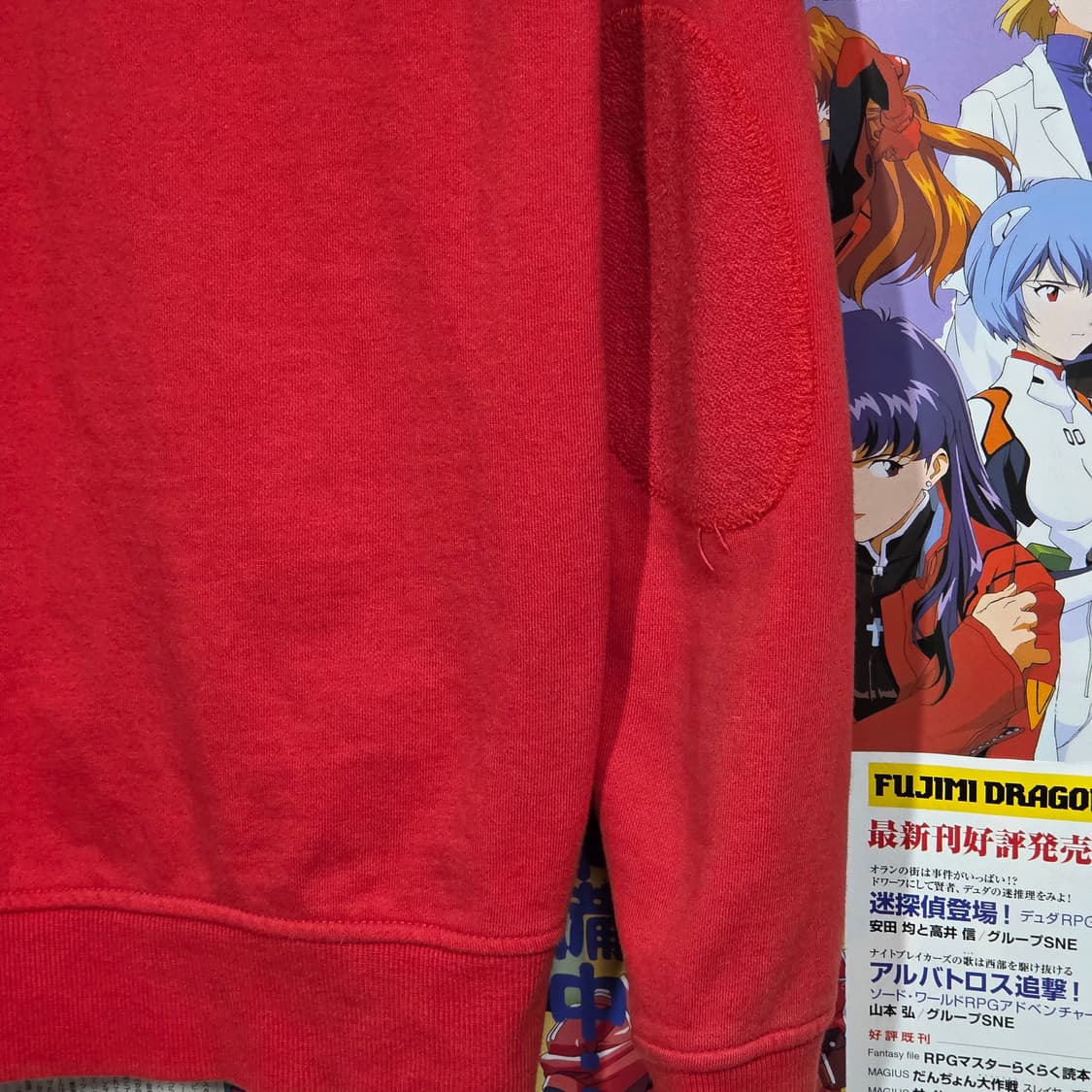 키치 프린팅 자수 하이넥 후드집업 상품이미지8