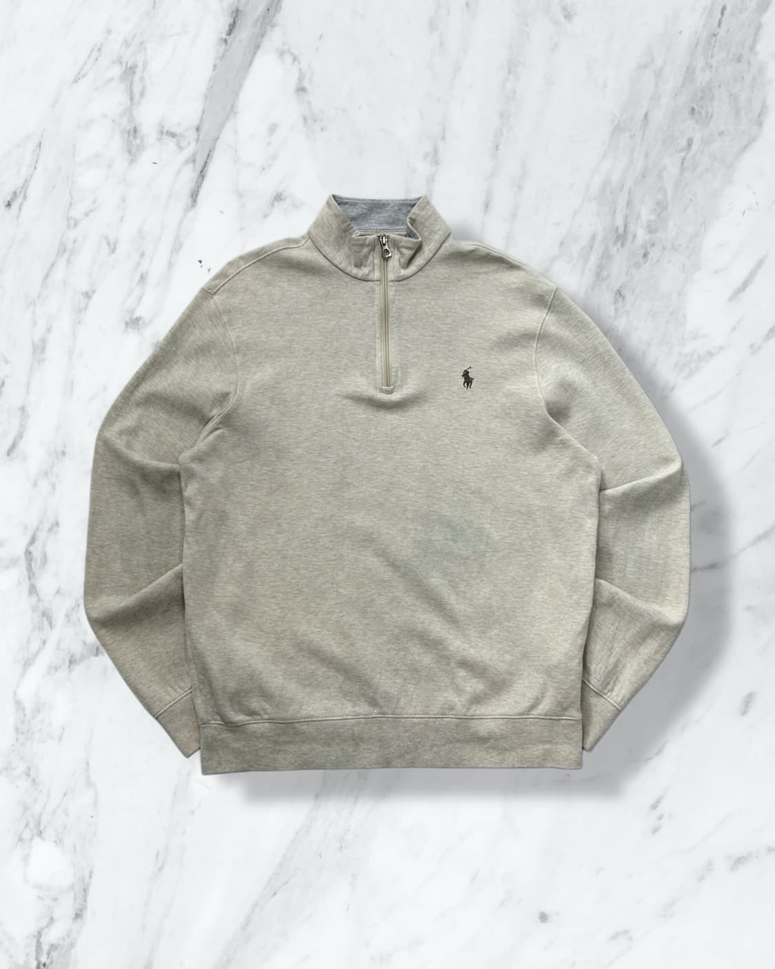 폴로 랄프로렌 오트밀 하프집업 스웻셔츠  상품이미지1