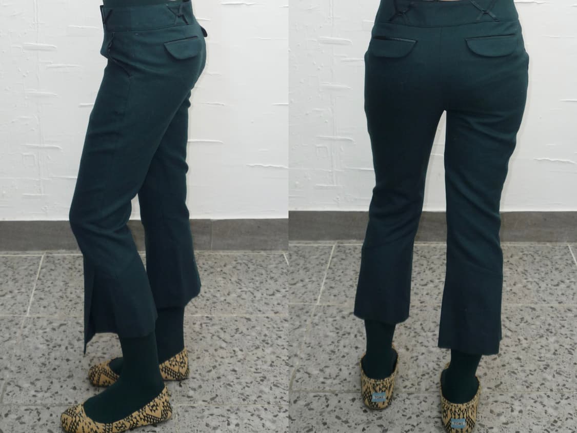 teal bell flare pants 상품이미지2