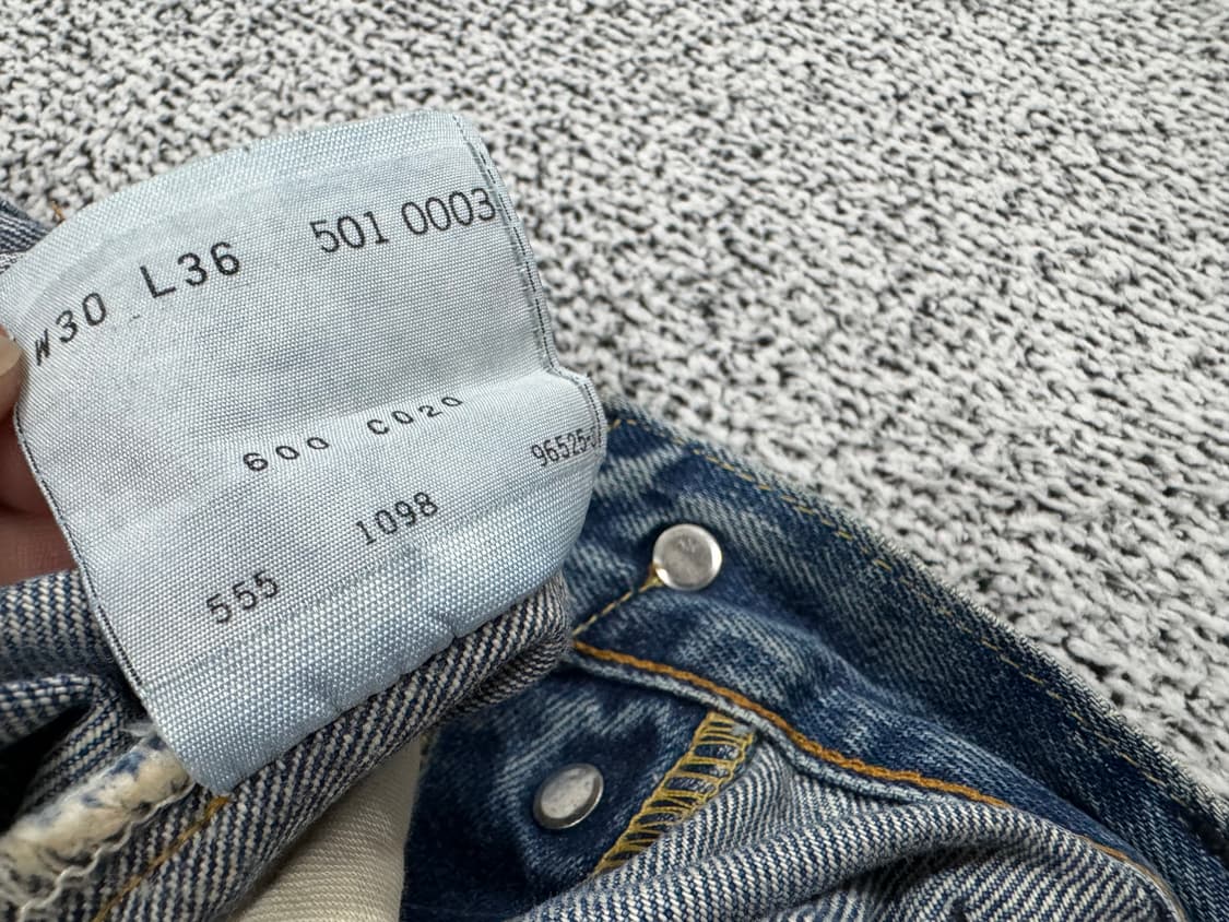 리바이스 501XX 발렌시아산555 USA 90s 셀비지 상품이미지9