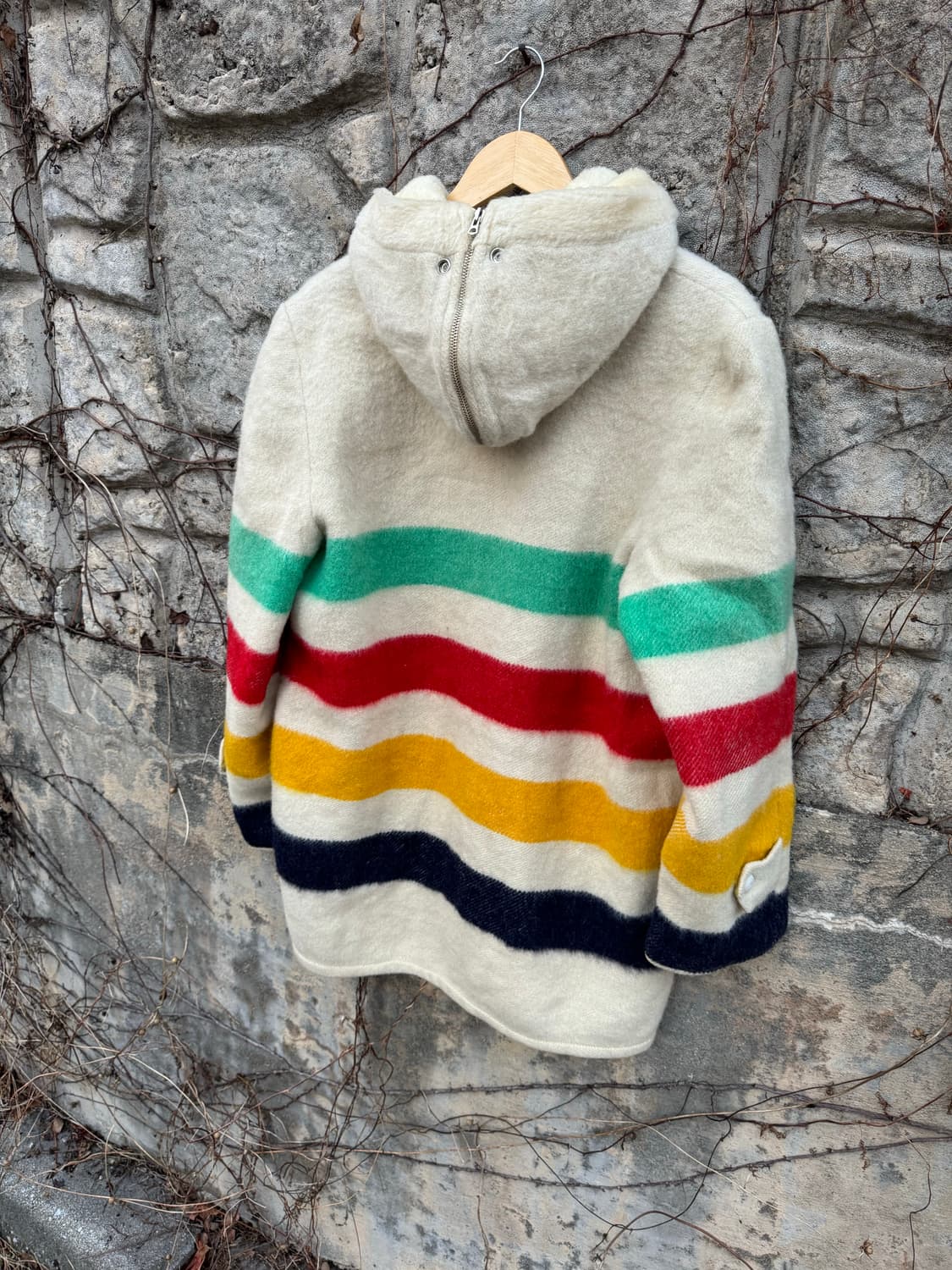 50s 허드슨베이 빈티지 양모 블랭킷 코트 상품이미지4