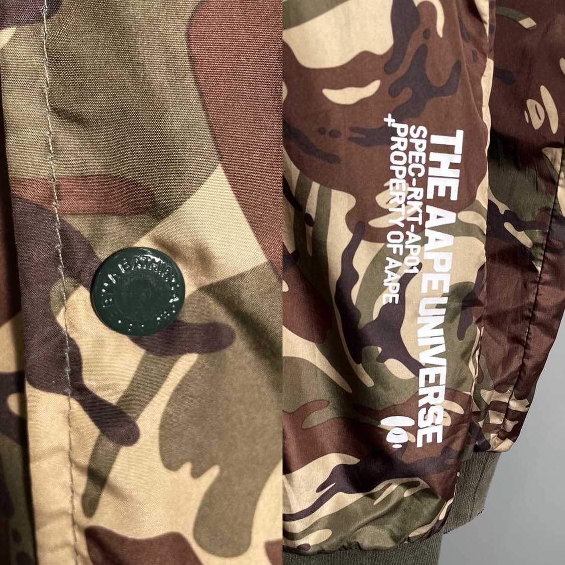 AAPE 카모 리버시블 스타디움 자켓 상품이미지6