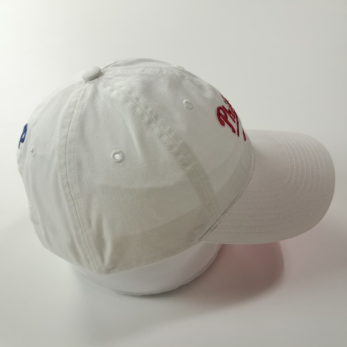 CK560 L 나이키 90s 필리스 핑크언더브림 화이트 볼캡 모자 상품이미지4