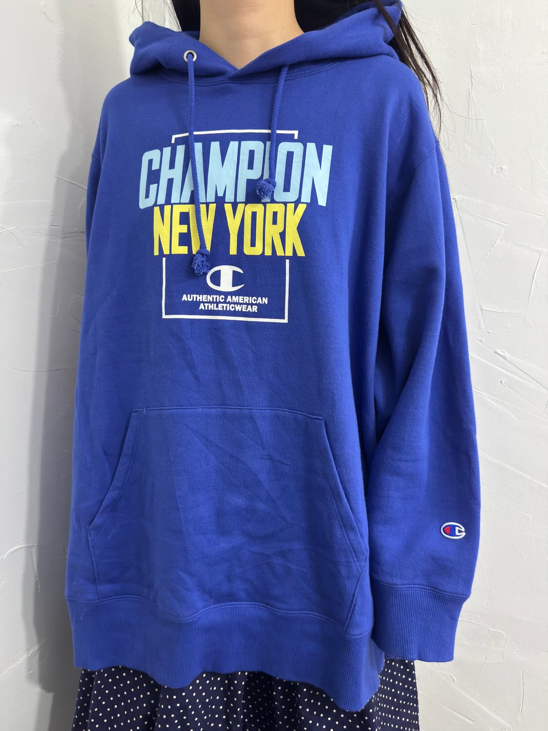 champion newyork printing hoodie 상품이미지2
