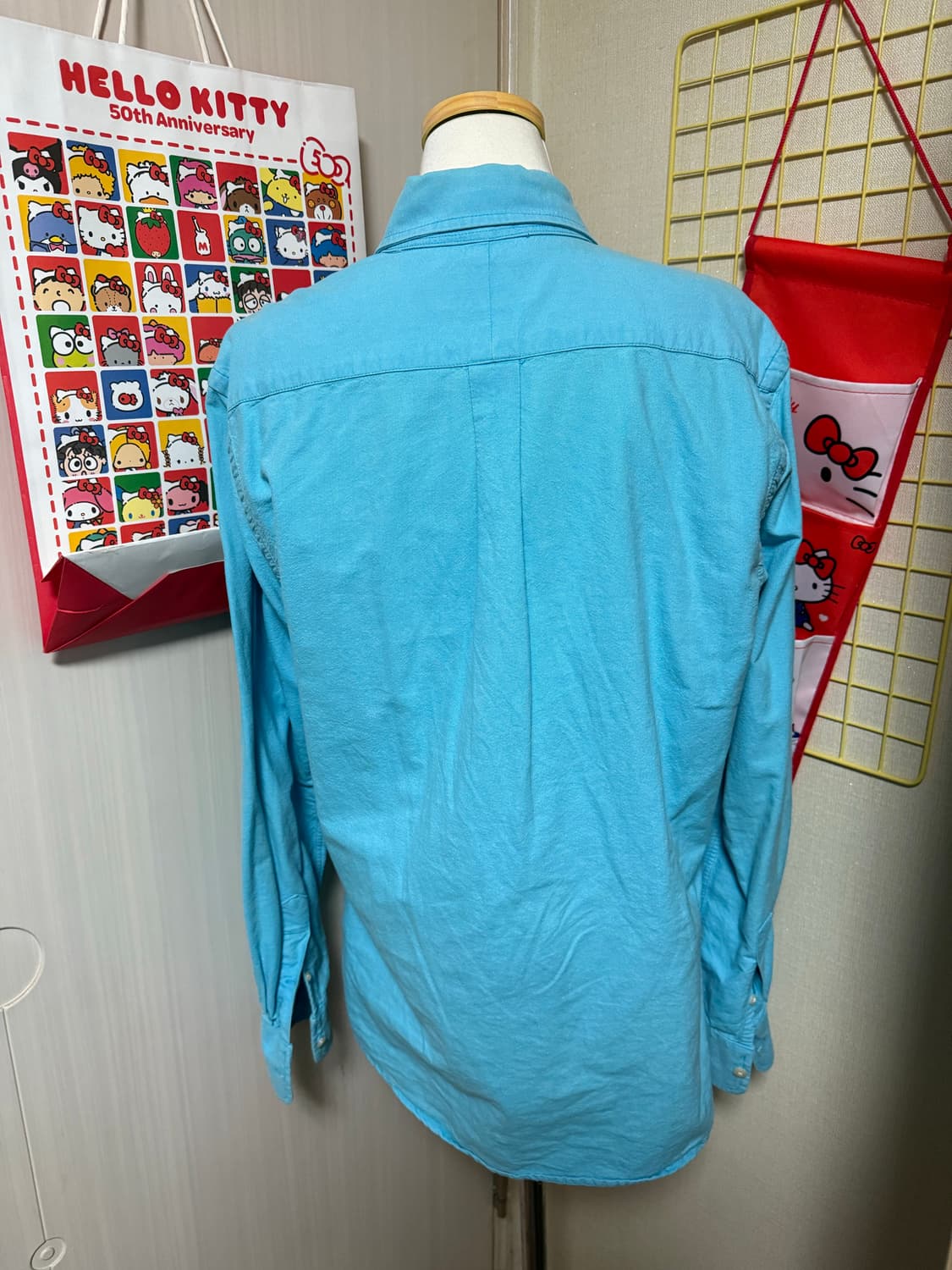 빈티지 polo 폴로 랄프로렌 하늘색 셔츠 공용 상품이미지4