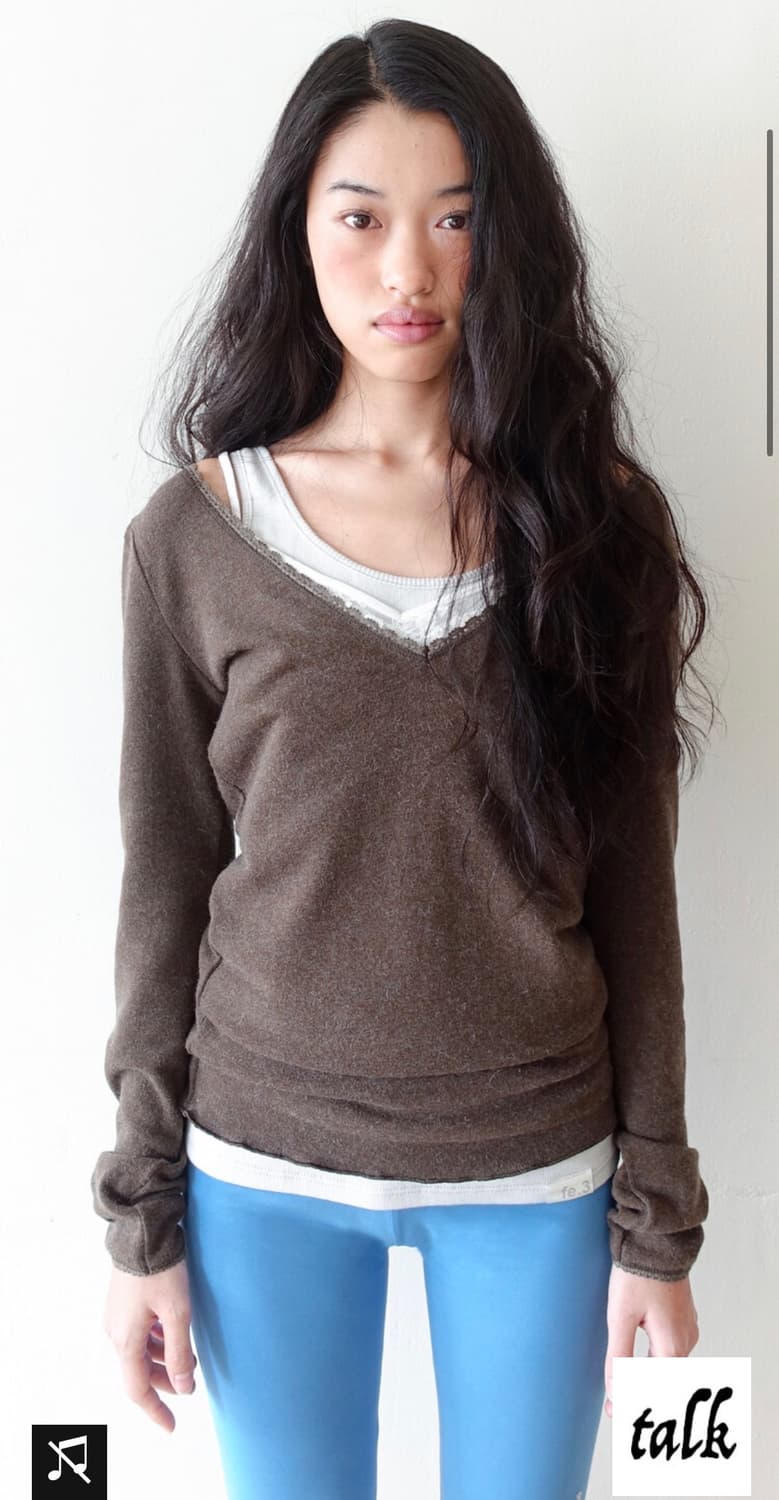 샵페어리 iris long top, khaki 상품이미지1