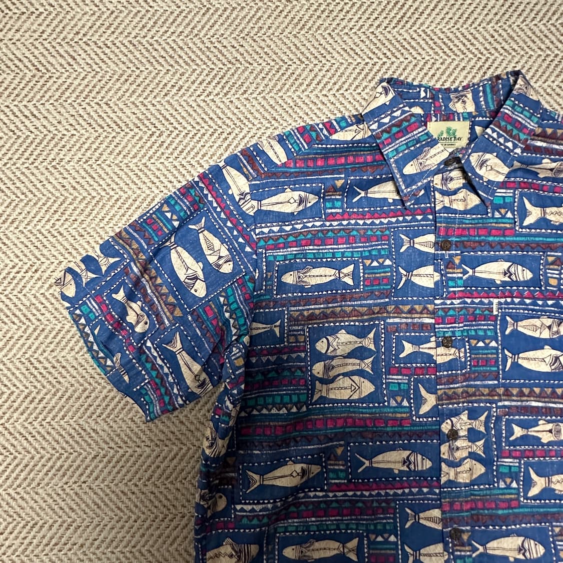 VINTAGE usa made hawaiian shirt 상품이미지3