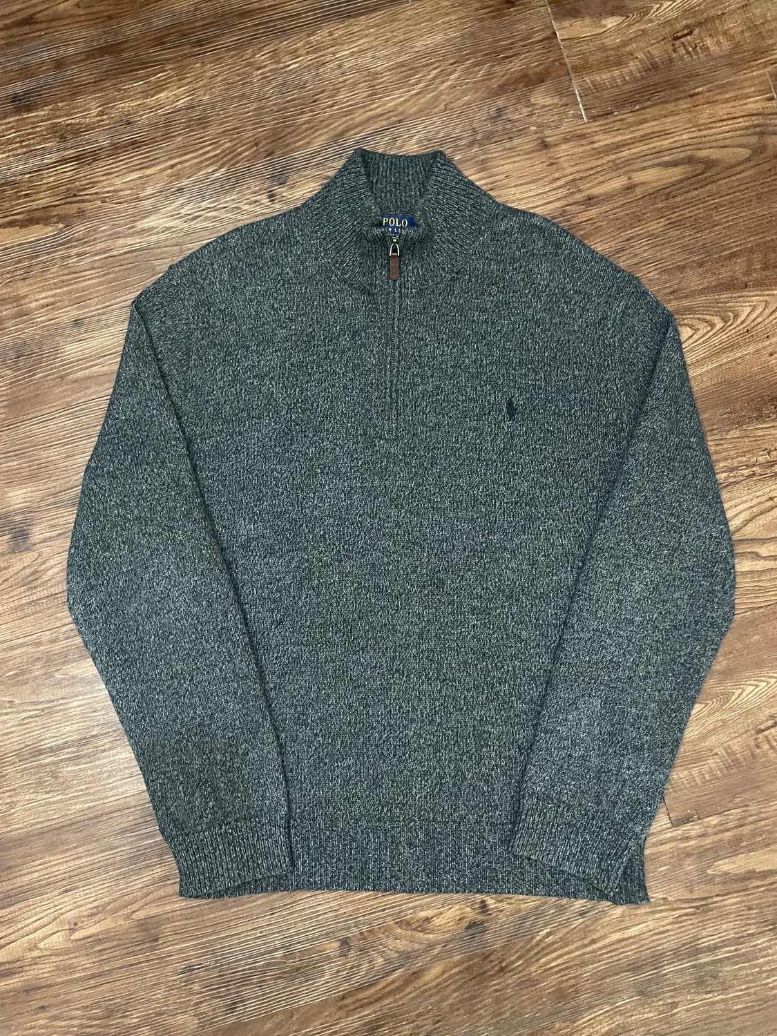 폴로 랄프로렌 하프집업 반집업 니트 스웨터 챠콜 상품이미지4