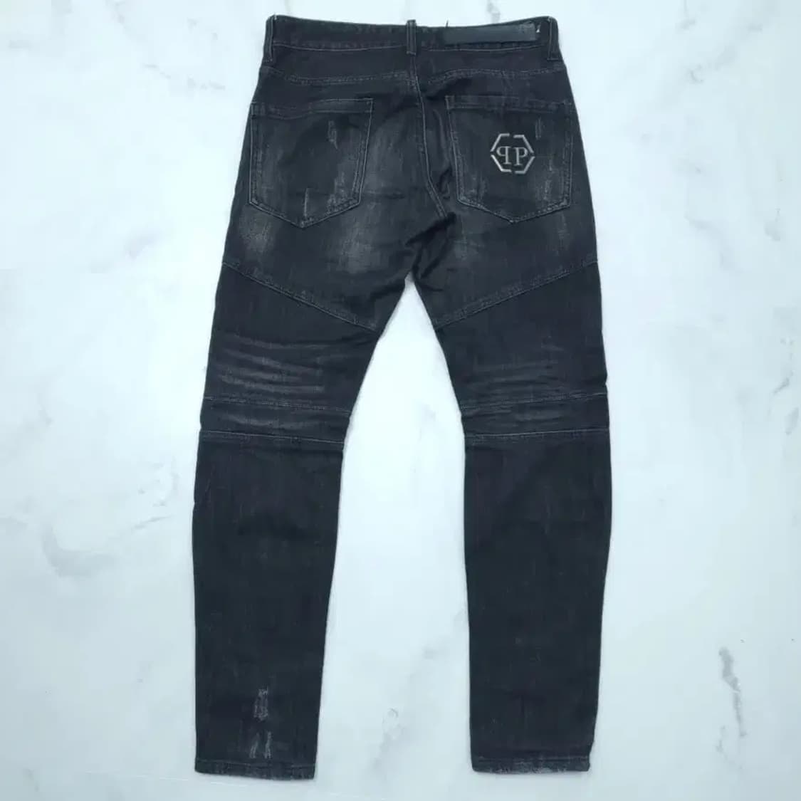 필립플레인 남성 블랙 슈퍼 스트레이트 청바지 30 상품이미지4