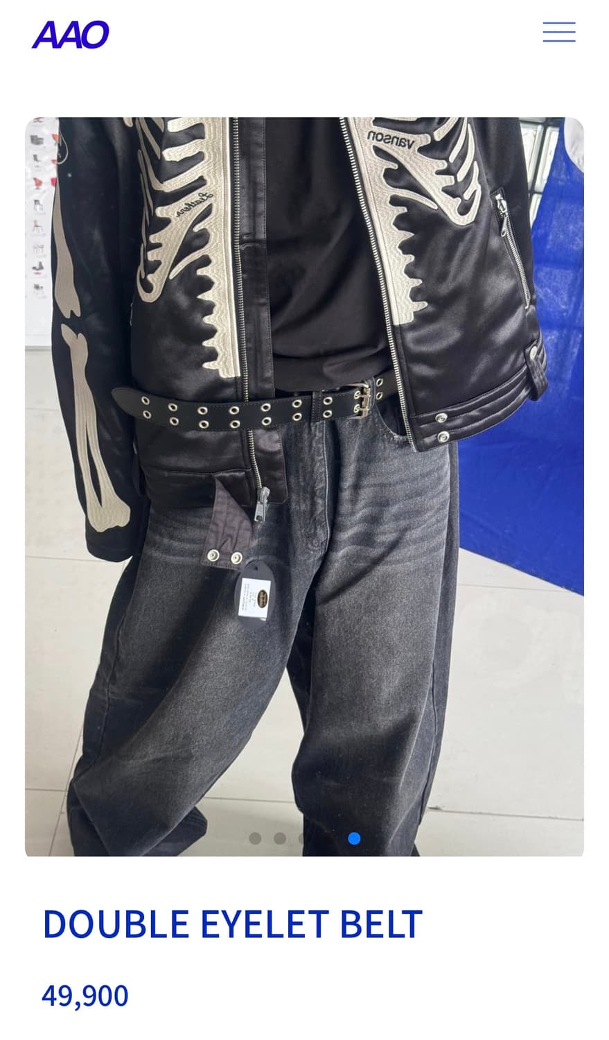 aao 블랙 아일렛 벨트 (Made in Japan) 상품이미지3