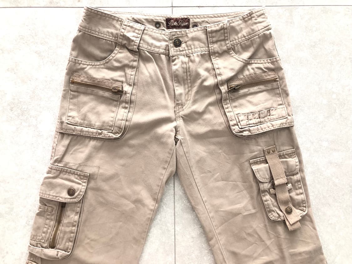 Rote Rose 미드라이즈 카고 팬츠 상품이미지1