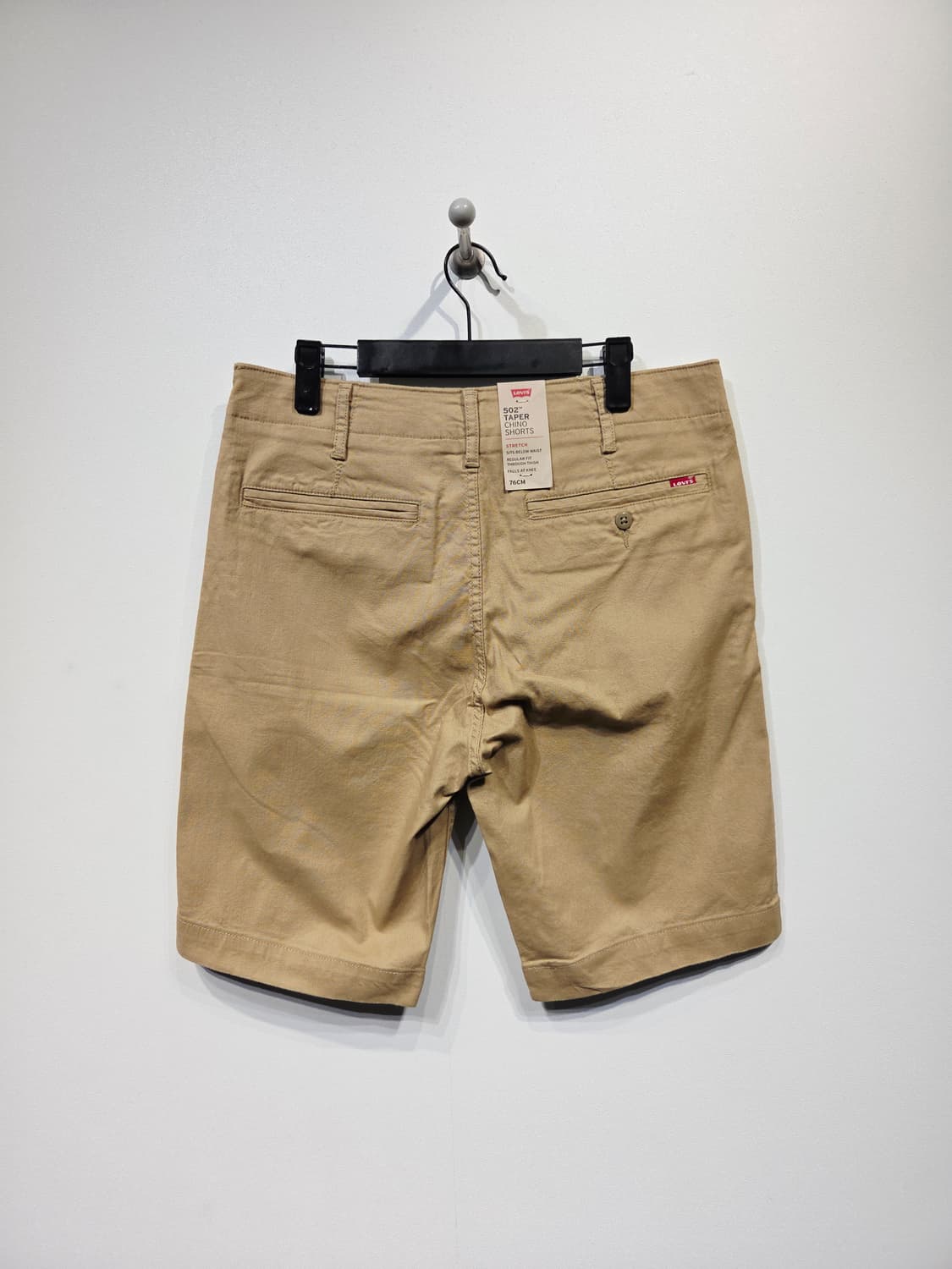 리바이스(Levi's) 502 테이퍼 치노 쇼츠 반바지 베이지 상품이미지5