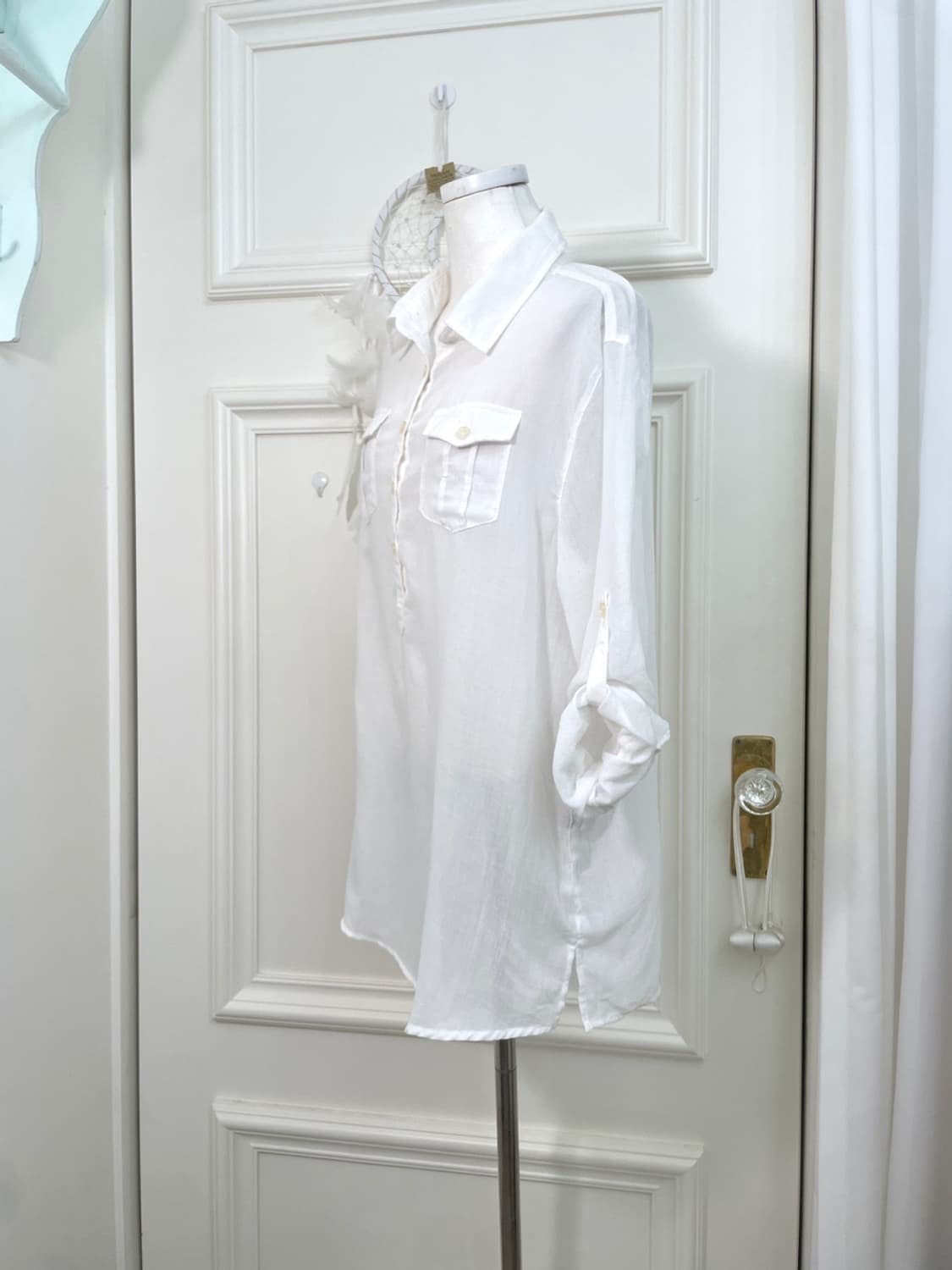 white pocket point summer shirt opc 상품이미지2