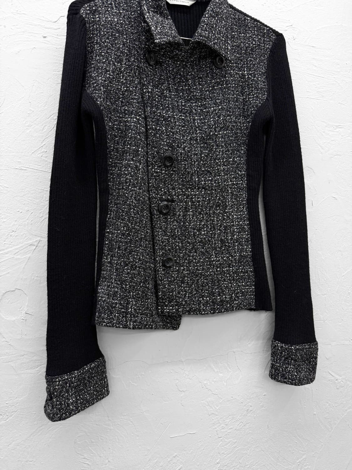 espritmur 버튼 트위드 니트 자켓 상품이미지2
