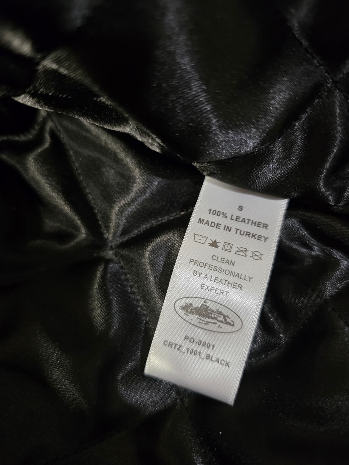 Corteiz 코르테이즈 레더 자켓 블랙 S 상품이미지6