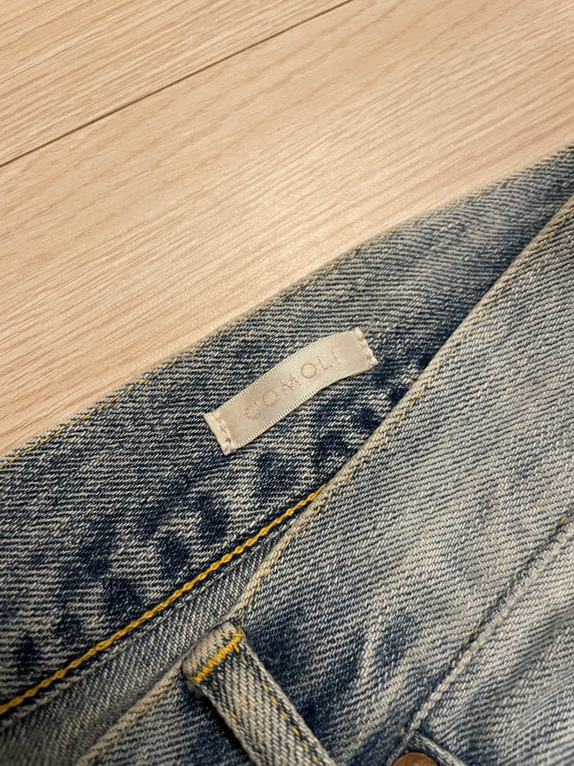 22AW 코모리 블리치 데님 셀비지O 상품이미지5