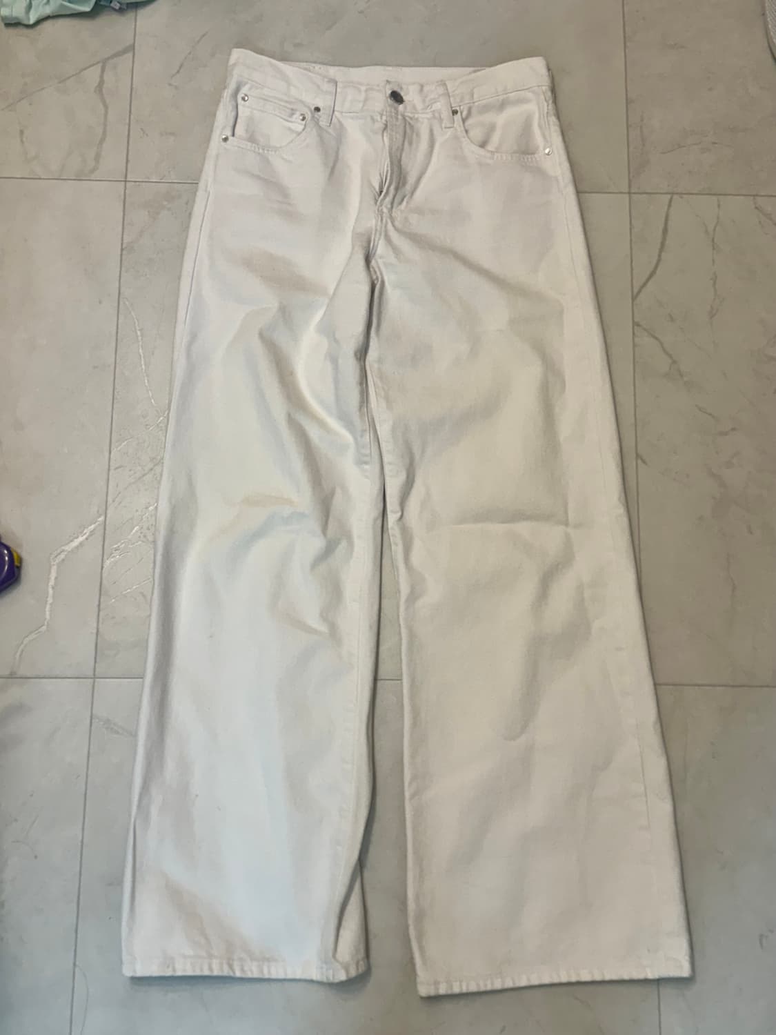 JEANS ZW 컬렉션 와이드 레그 로우라이즈36size 상품이미지1