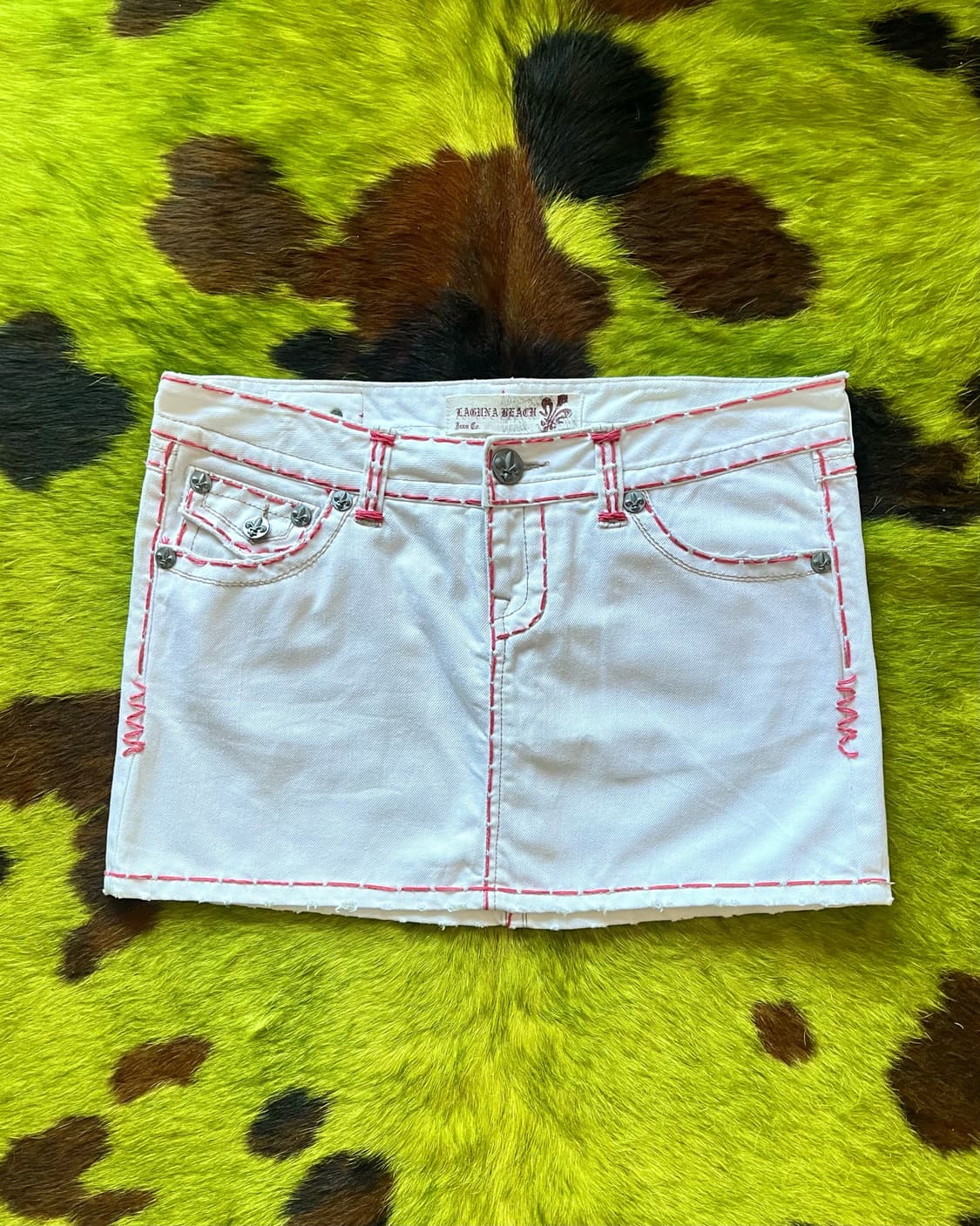 LAGUNA BEACH Jeans White Mini Skirt 상품이미지4