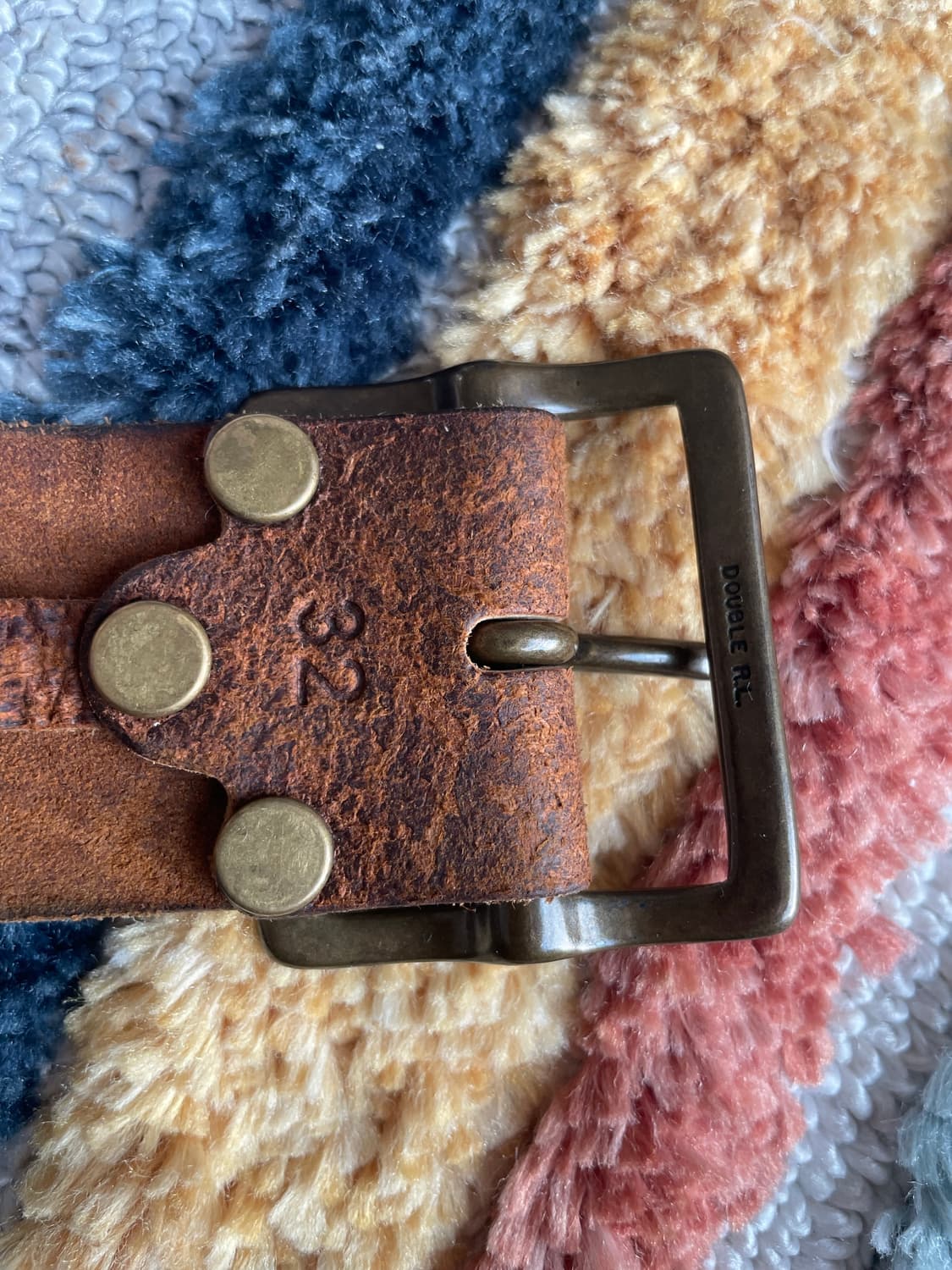 RRL 디스트레스트 레더벨트(32) 상품이미지2