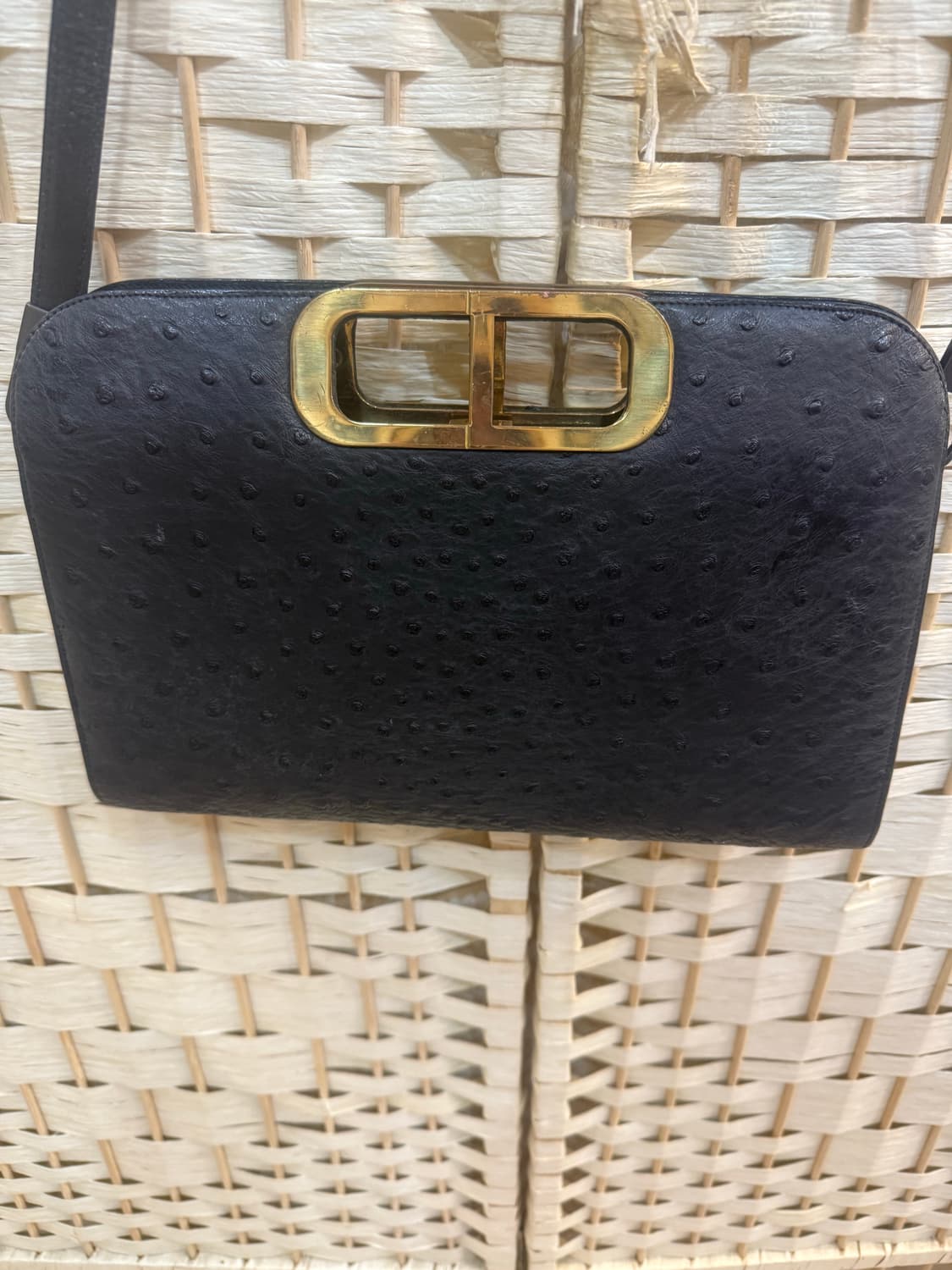 정품 디올 타조레더 빈티지 크로스백 팝니다 상품이미지2