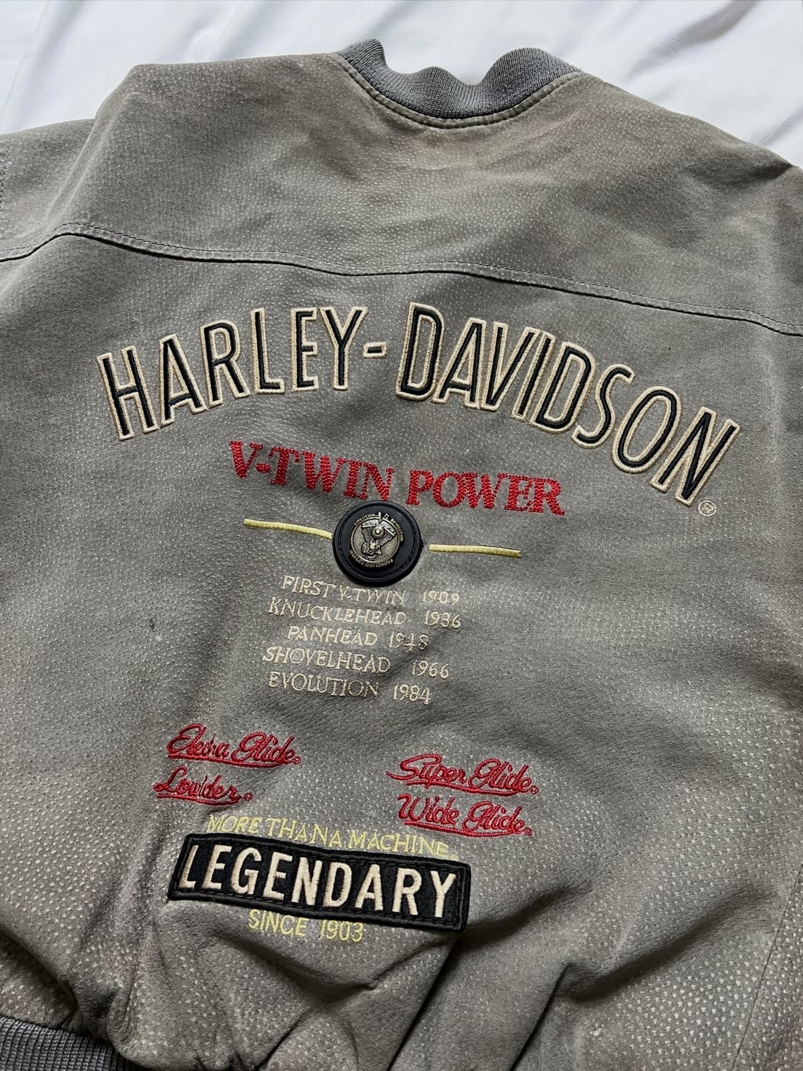 90s 할리데이비슨 스웨이드 가죽자켓 상품이미지9
