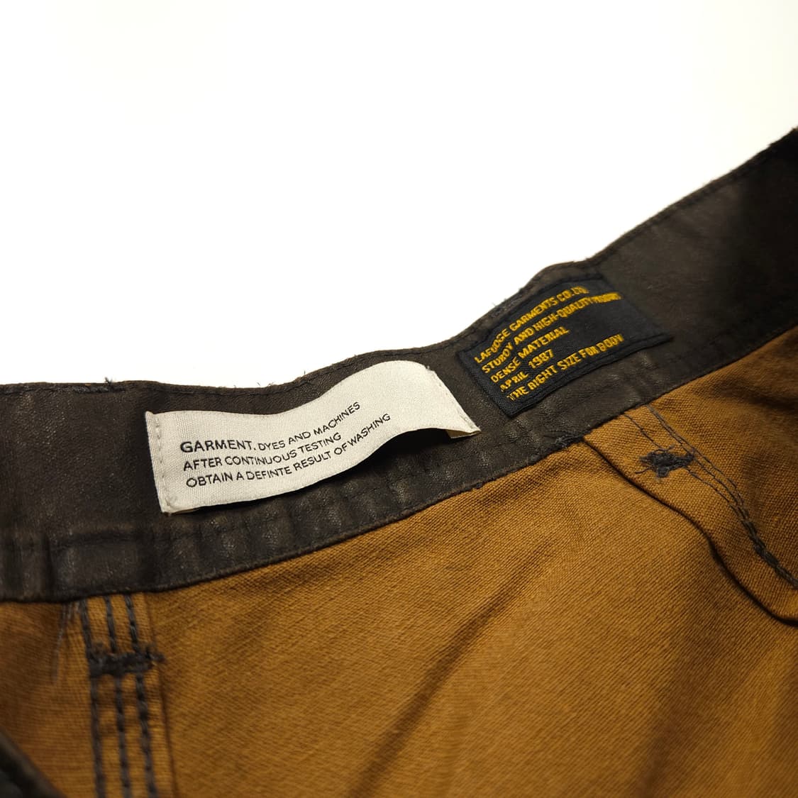 라퍼지스토어 루즈핏 코팅 카펜터 워크 팬츠 브라운 (M) 상품이미지6