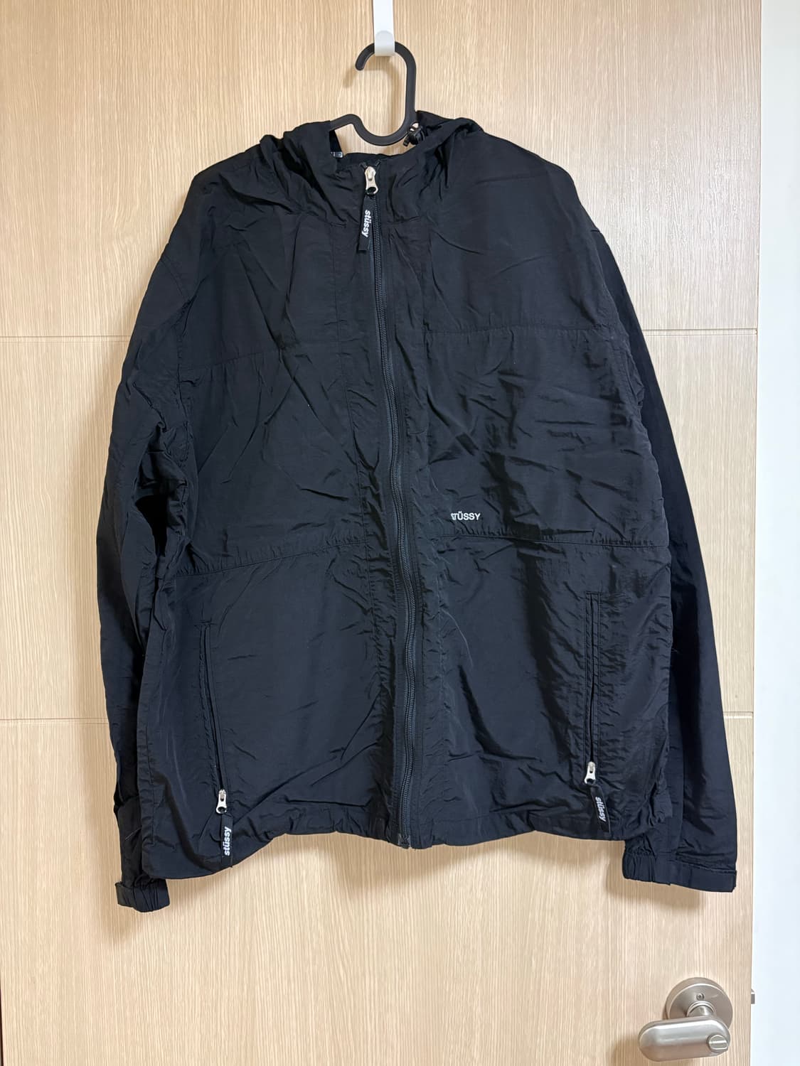 스투시 블록 테크 자켓 블랙 L 상품이미지1