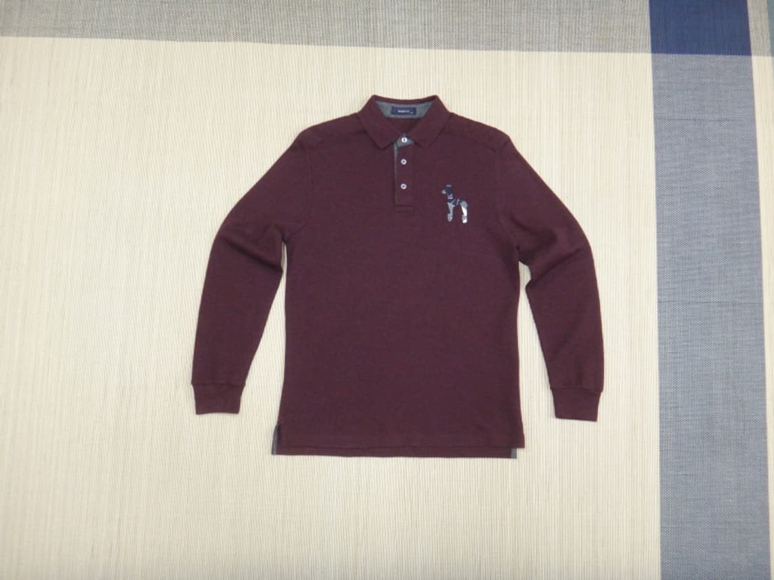 (100) HAZZYS 헤지스 남성 카라 긴팔 티셔츠 상품이미지1