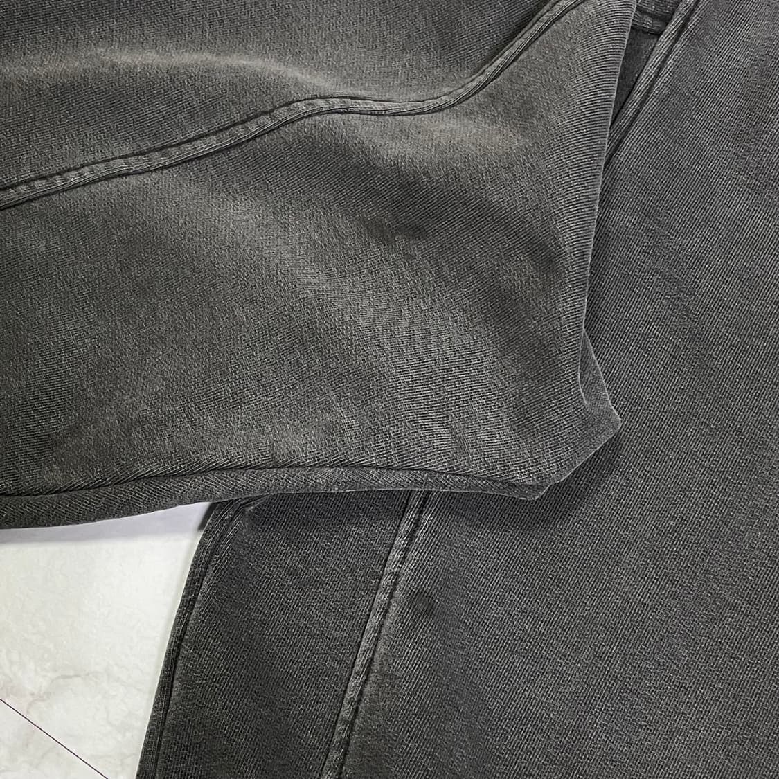 L D.PRIQUE 피그먼트 절개 패턴 오버핏 후드티 상품이미지10